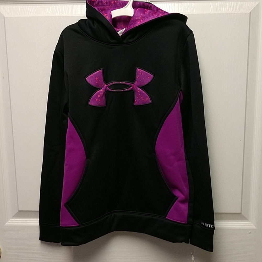 Girls Under Armour Fleece Storm Big Logo